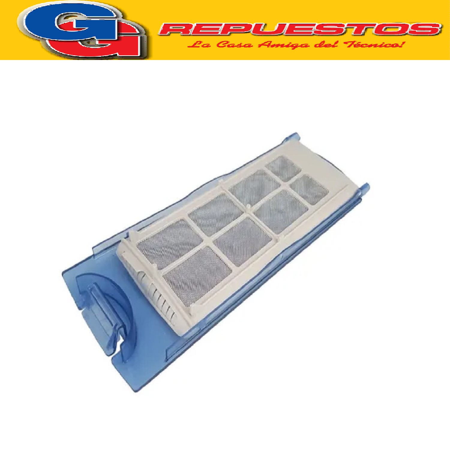 FILTRO JUNTA PELUSA REJILLA LAVARROPAS  ELECTROLUX ELAC. 9   E LAC 10 ELAC 210W (ORIGINAL GAFA) TRANSPARENTE AZUL 14194 MEDIDAS LLARGO 22.5 CM, ANCHO 8.2 CM. Cod.Origen:
2211156 (GAFA-ELECTROLUX) A FILTRO TRANSP AZUL 14194- ALETA SARA PUEDE LLEGAR EL QUE TENGAMOS DISPONIBLE