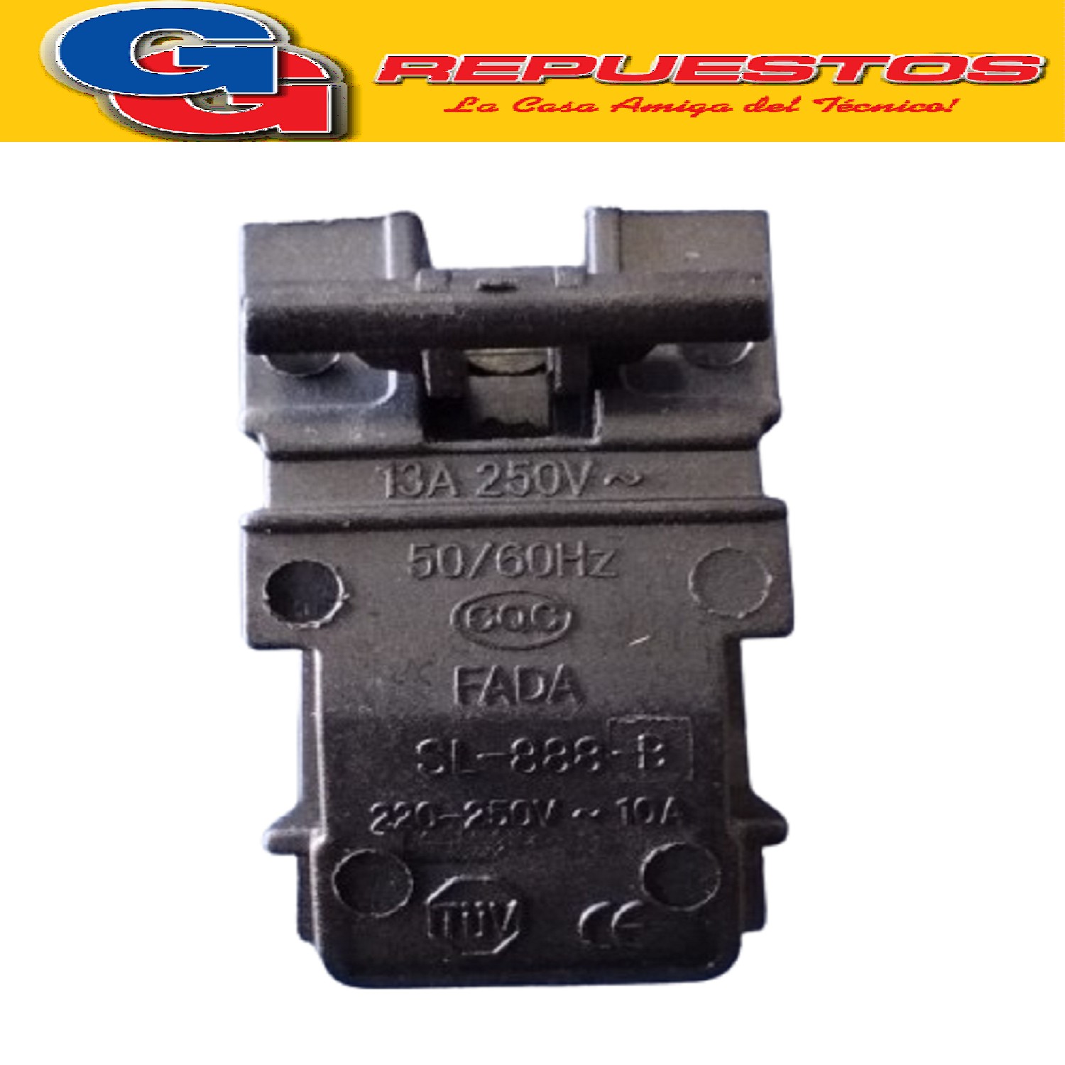 TERMOSTATO PARA PAVA ELECTRICA COMPATIBLE CON VARIOS MODELOS / 13 A - 250 V LLAVE TERMOSTATICA PARA PAVA ELECTRICA