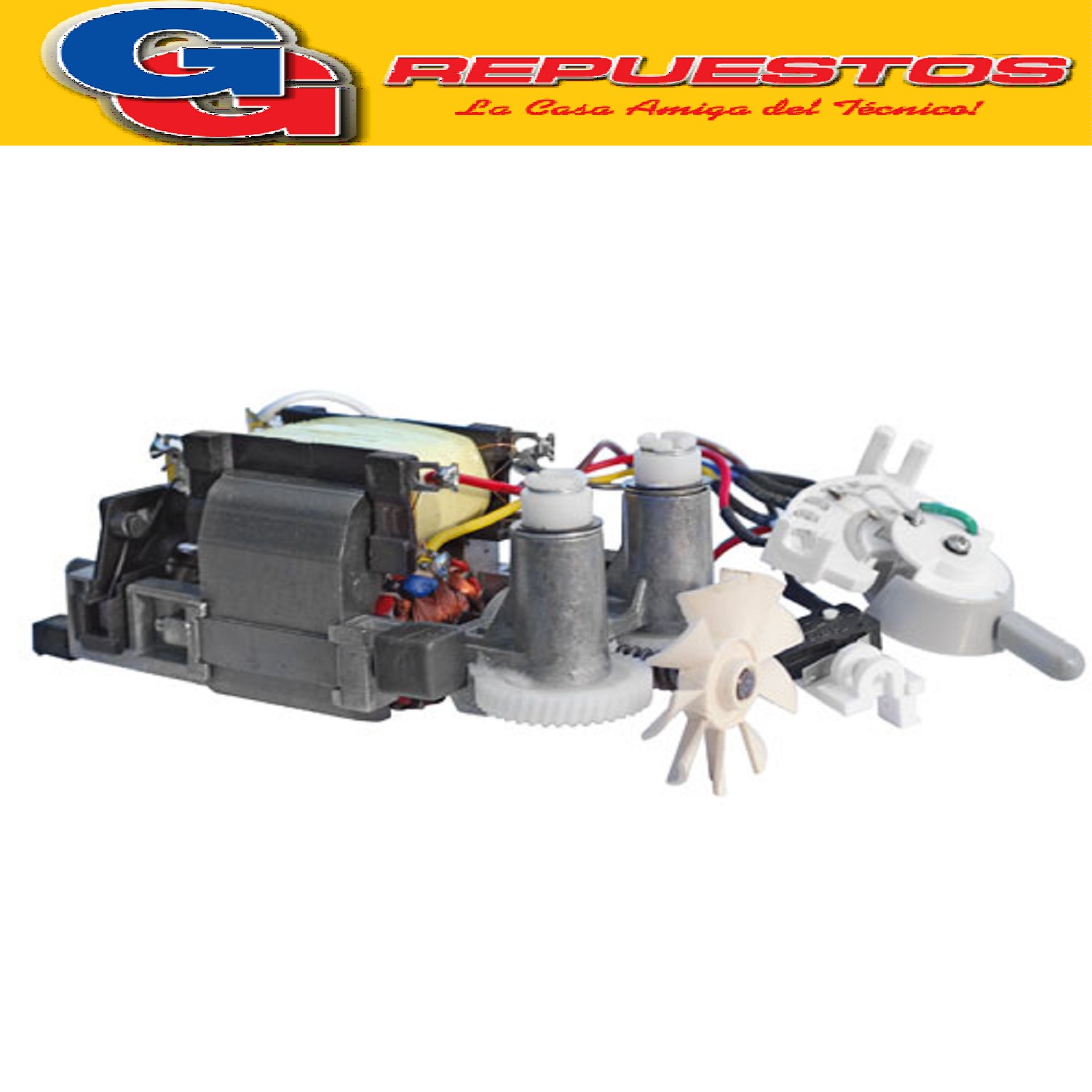 MOTOR BATIDORA CON ENGRANAJE,MICROSWITCH Y LLAVE DE VELOCIDADES COMPATIBLE CON LOS MODELOS AB667 / AB668 / AB610 / AB620 / AB647 / AB657 / AB658 / AB659 / AB660 / AB661 / AB662 / AB663 / AB654 / AB665 /
