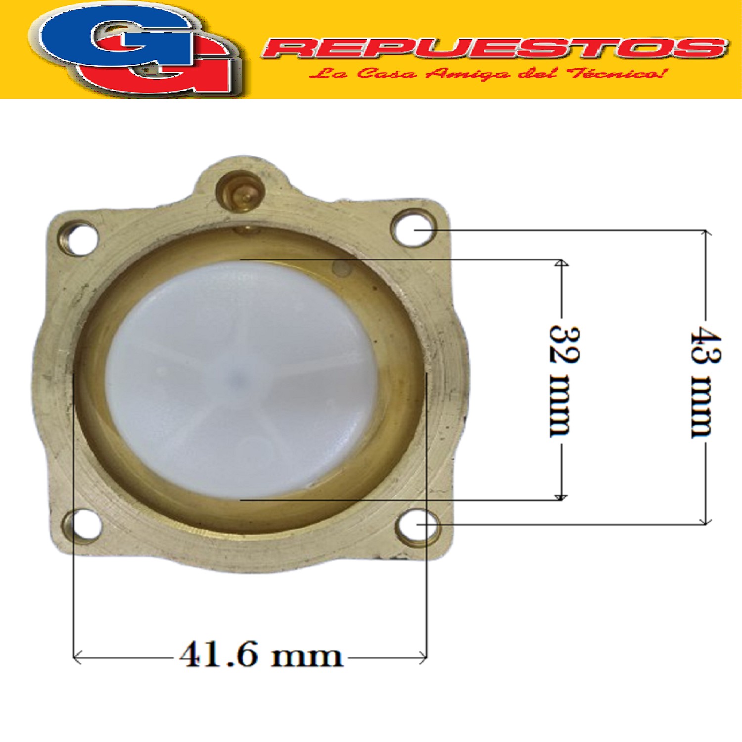 CUERPO PARA CALEFON BRAM - METAL CAMARA DE AGUA CON  PLATILL O  MODELO 6 LTS 2018 altura 5.5 cm