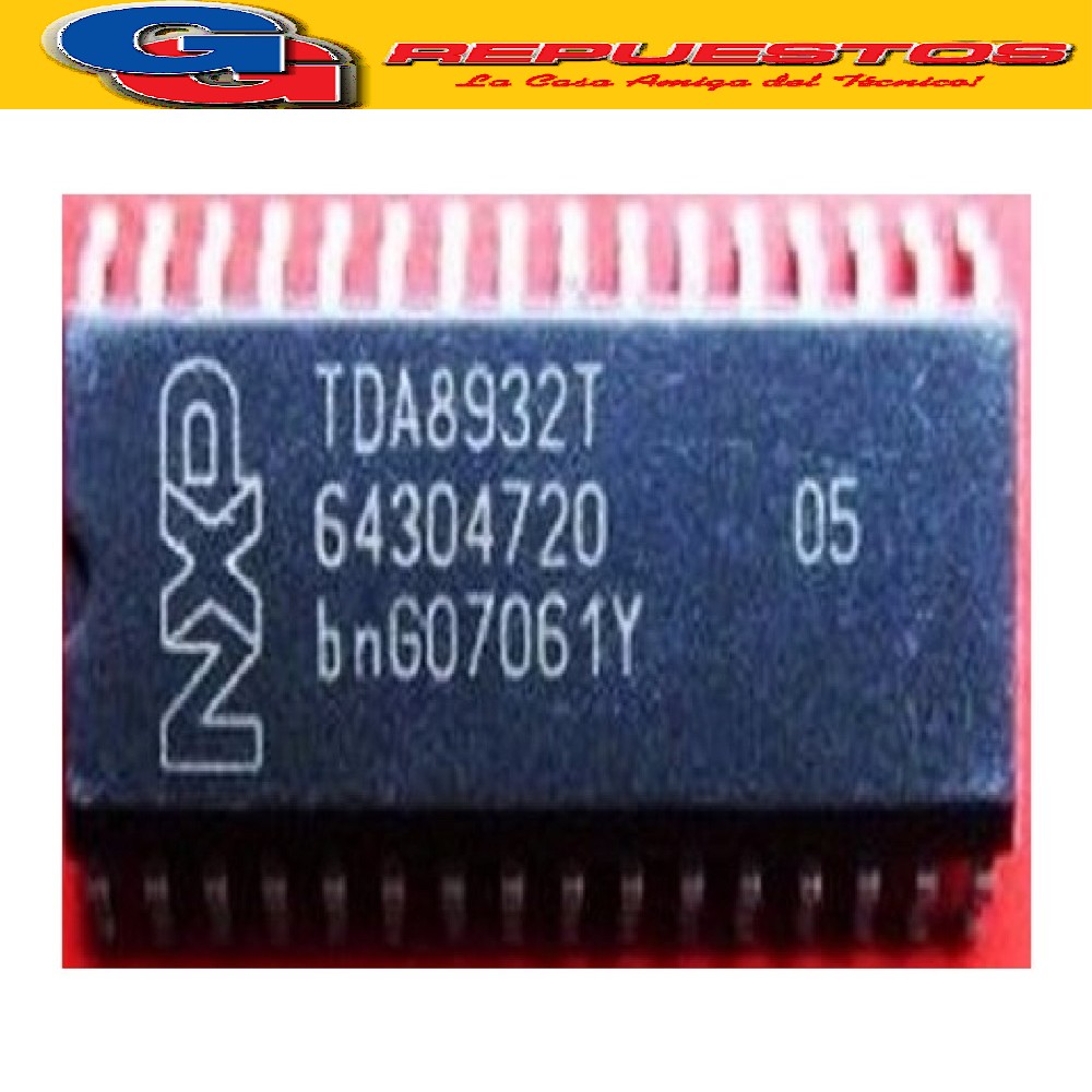 TDA8932T CIRCUITO INTEGRADO -SMD- AMPLIFICADOR DE AUDIO  (2  X 15W - 4 ? / 1 X 30W - 8 ?) SO32