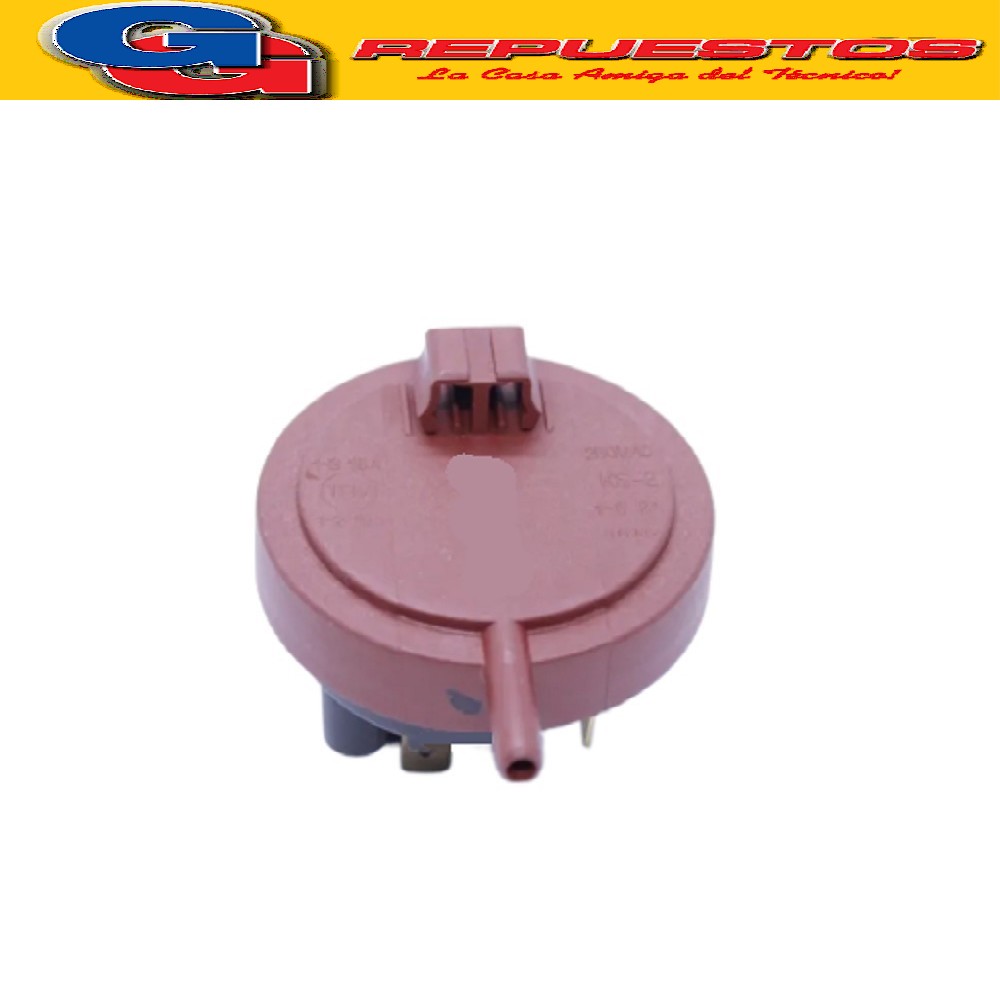 PRESOSTATO LAVARROPAS PATRICK MABE LPK65E10B-LPK08E10 6.5K ( 1 NIVEL 3Contactos ORIGINAL ) . Cod.Origen: WW01F01613 (MABE) ROJO O NEGRO
810610 (MABE) PRESOSTÁTO 6.5KG PATRICK Productor
: PSR0403 17438100000114 (20171230) 05177
17438100001123 19857
KDJIV-02