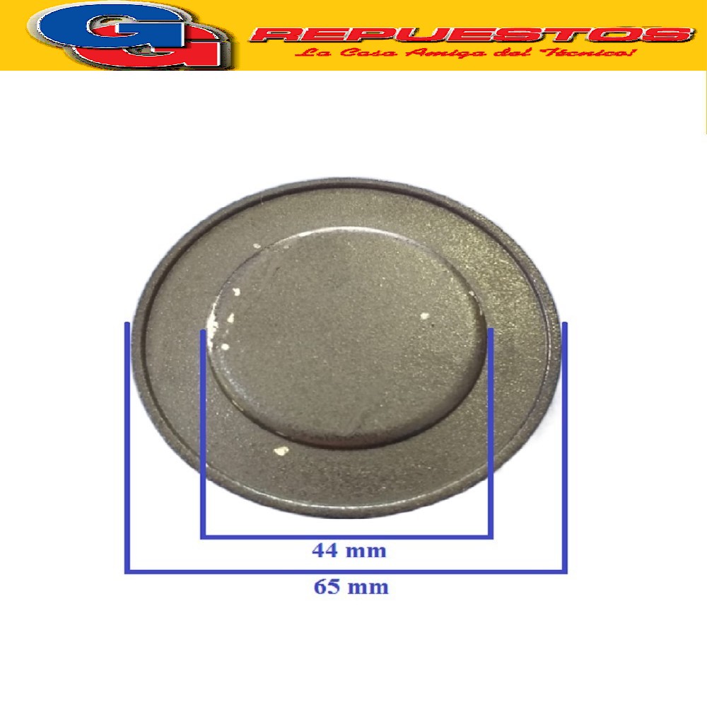 TAPA MECHERO COCINA ORBIS COMPATIBLE CON LONGVIE EITAR ENLOZADA MEDIANA DIAMETRO 65MM - 44MM