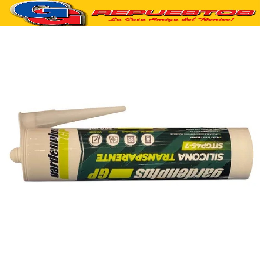 CARTUCHO SILICONA ACETICA TRANSPARENTE 280ML GARDEN PLUS SIT GP45-7