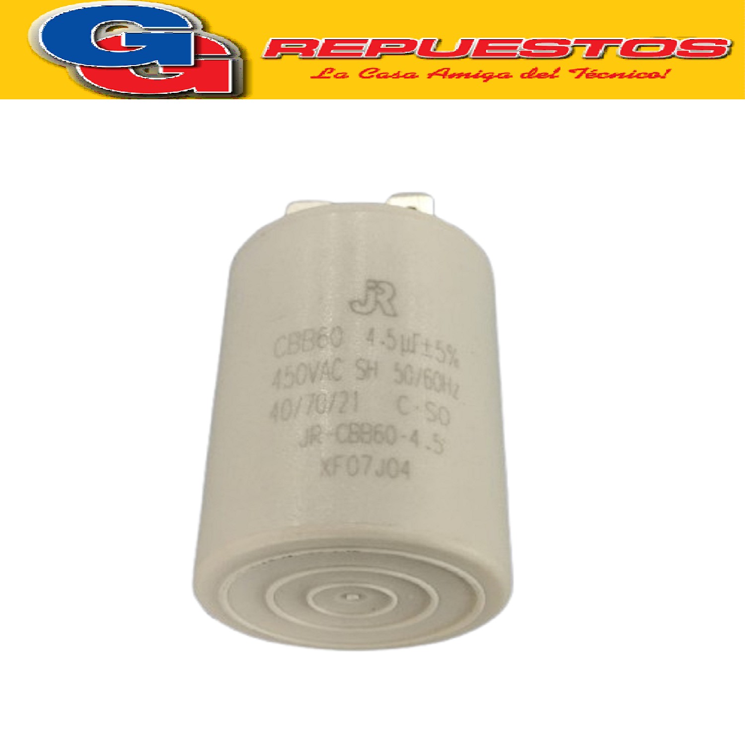 CAPACITOR CILINDRICO 4.5MF 450V