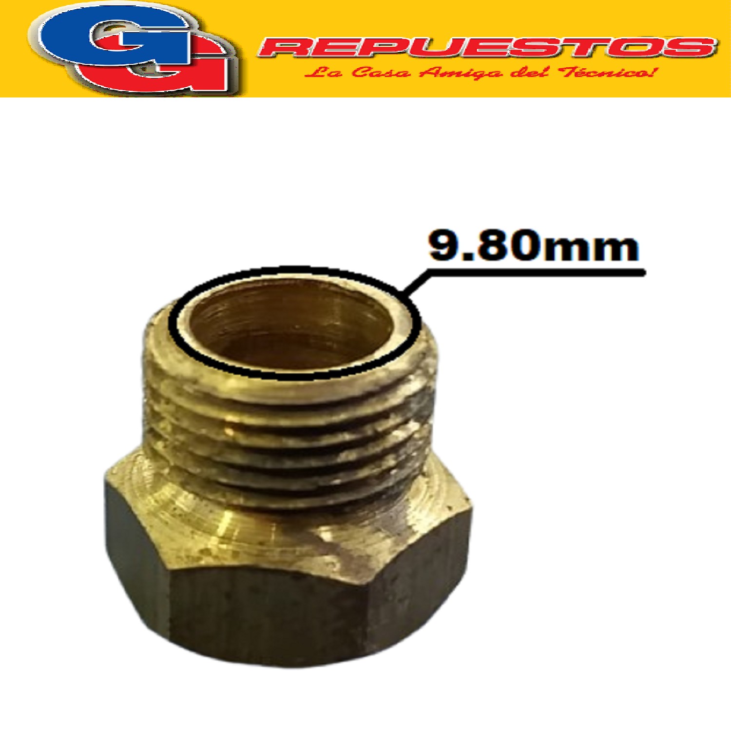 INYECTOR POMPEYA LARGO 12mm ROSCA 9.80mm 060mm