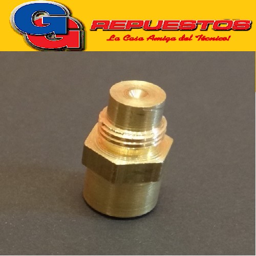 INYECTOR PILOTO ANALIZADOR MACHO-HEMBRA LARGO 1/8 PARA CABEZ AL BIGAS GAS NATURAL ORBIS LARGO 21mm 0.35mm