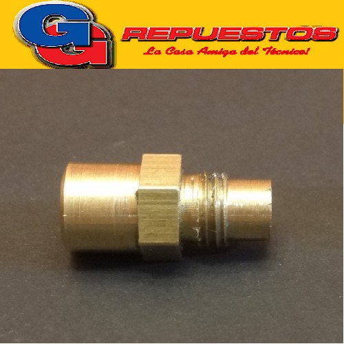 INYECTOR PILOTO ANALIZADOR MACHO-HEMBRA LARGO 1/8 PARA CABEZ AL BIGAS GAS NATURAL ORBIS LARGO 21mm 0.35mm