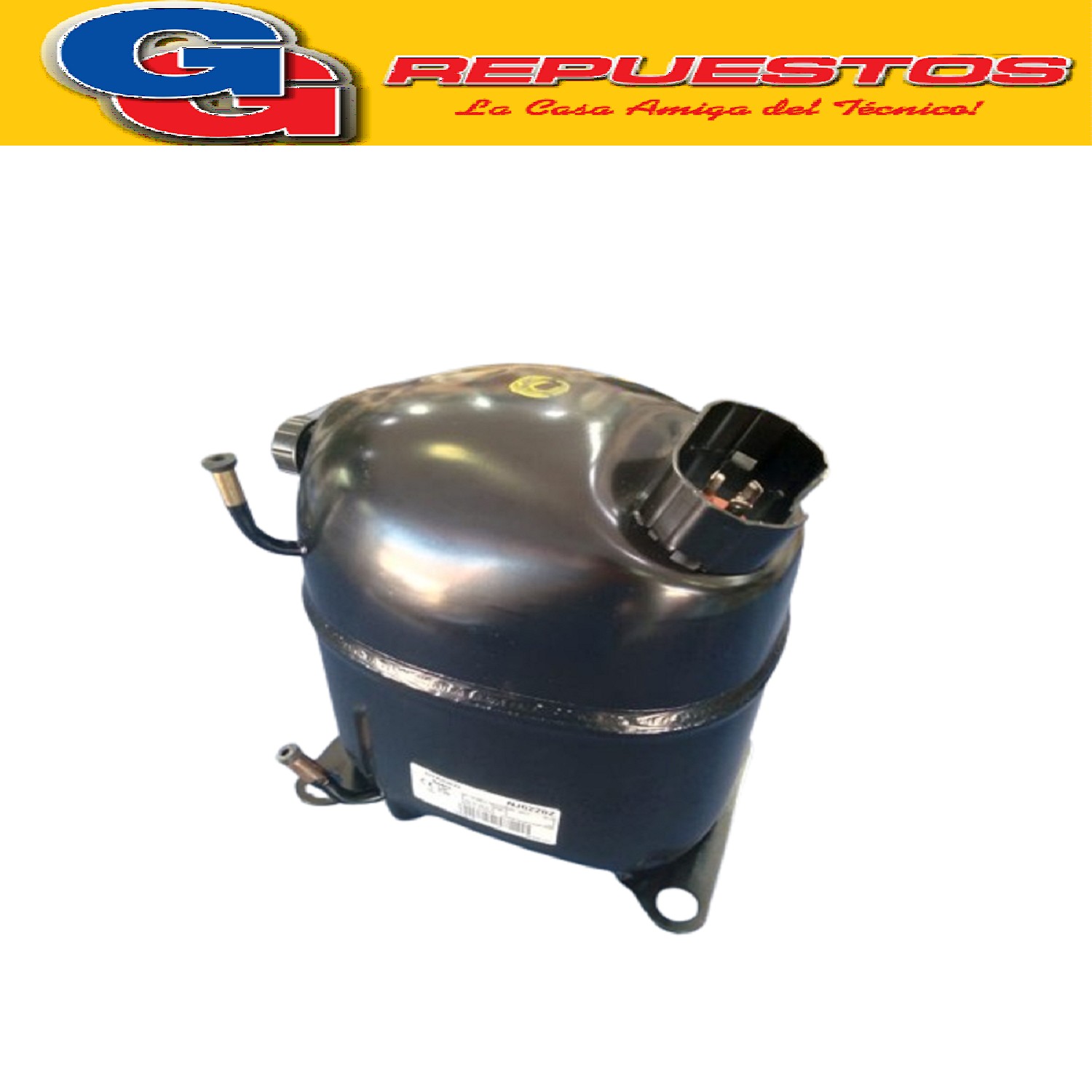 MOTOCOMPRESOR EMBRACO ASPERA 1 HP R134 HBP NJ6220Z COMERCIAL PARA MEDIA TEMPERATURA BIGAS R12 BLEND