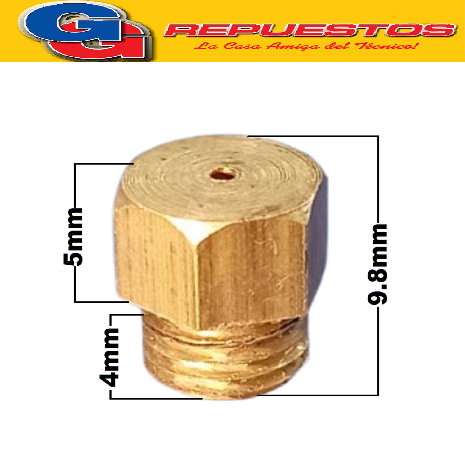 INYECTOR STANDARD HEXAGONAL 7 mm -1.00 mm
