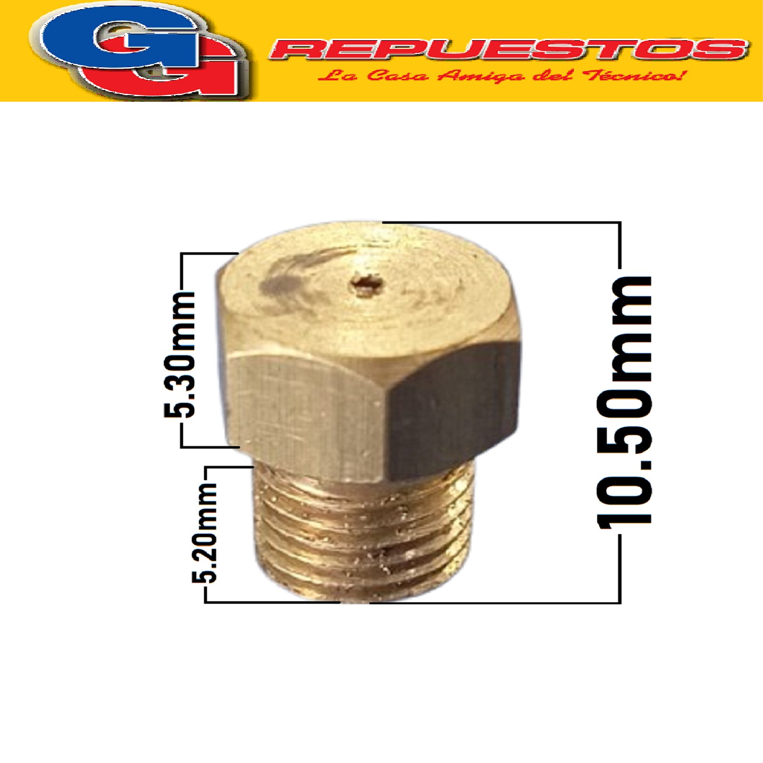 INYECTOR STANDARD ESPECIAL HEXAGONAL 8MM 0.90MM