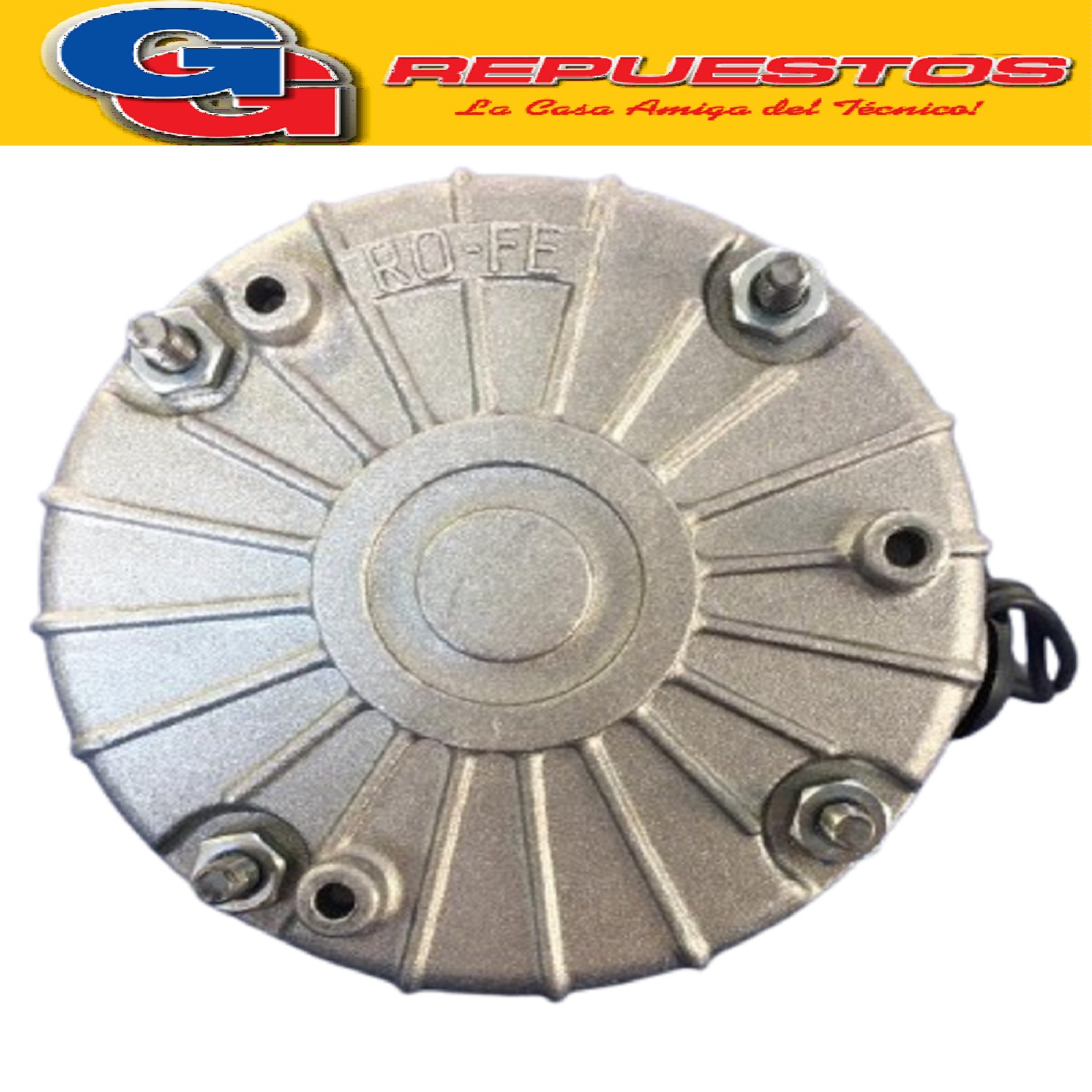 MOTOR FORZADOR REDONDO NACIONAL RO-FE PARA PALA DE 20 cm SIN BASE CON ADAPTADOR PARA PALA EJE 8 mm 200 F TIPO DICALL