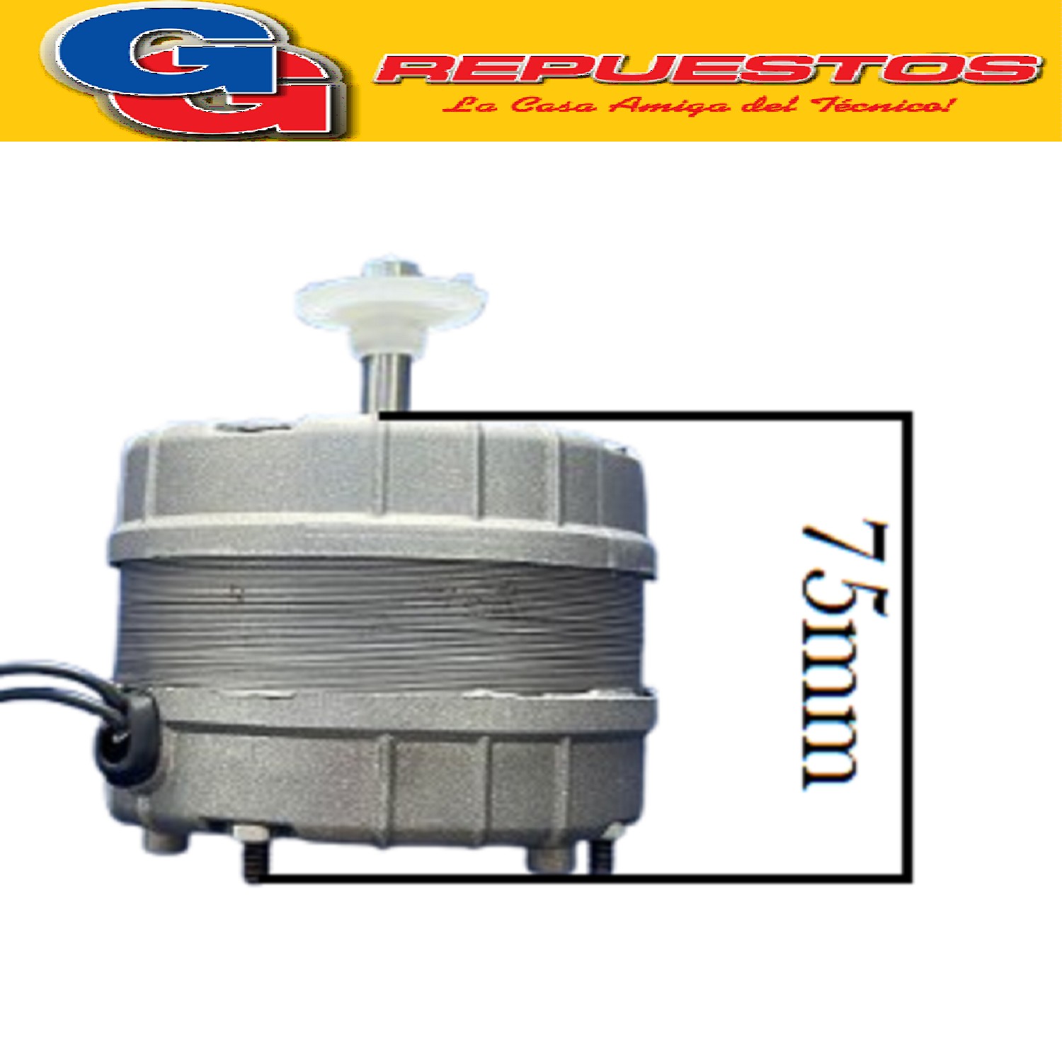 MOTOR FORZADOR REDONDO NACIONAL RO-FE PARA PALA DE 25 cm SIN BASE CON ADAPTADOR PARA PALA EJE 8 mm 250 F TIPO DICALL