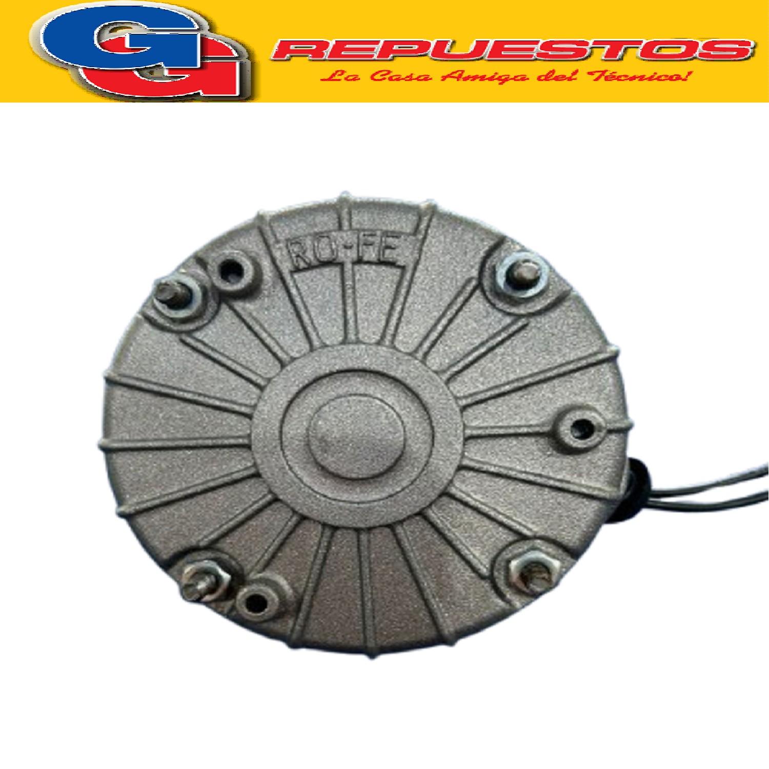 MOTOR FORZADOR REDONDO NACIONAL RO-FE PARA PALA DE 25 cm SIN BASE CON ADAPTADOR PARA PALA EJE 8 mm 250 F TIPO DICALL