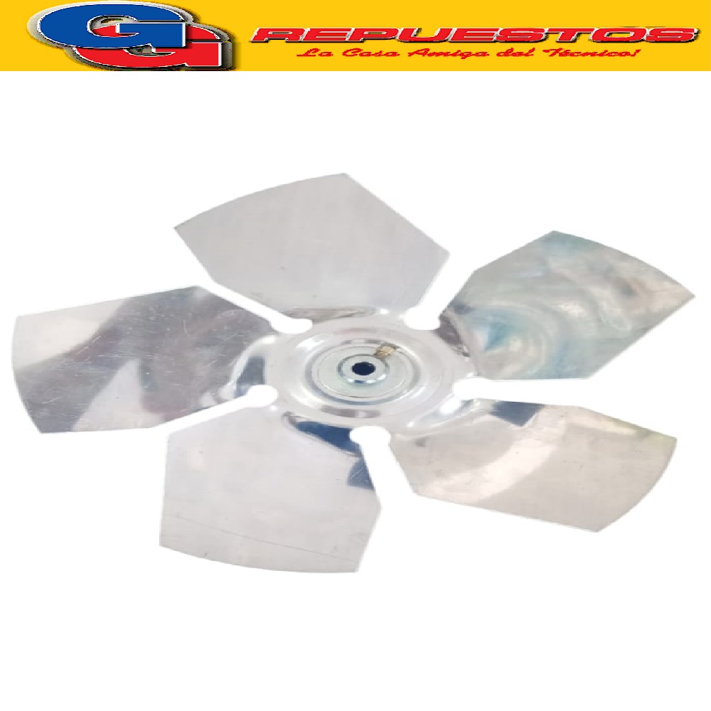 PALA DE ALUMINIO RO-FE PARA FORZADOR DE 30 cm CON PRICIONERO EJE 9.5 mm