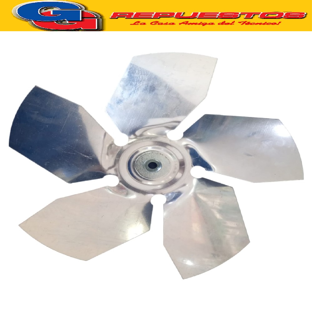 PALA DE ALUMINIO RO-FE PARA FORZADOR DE 30 cm CON PRICIONERO EJE 9.5 mm