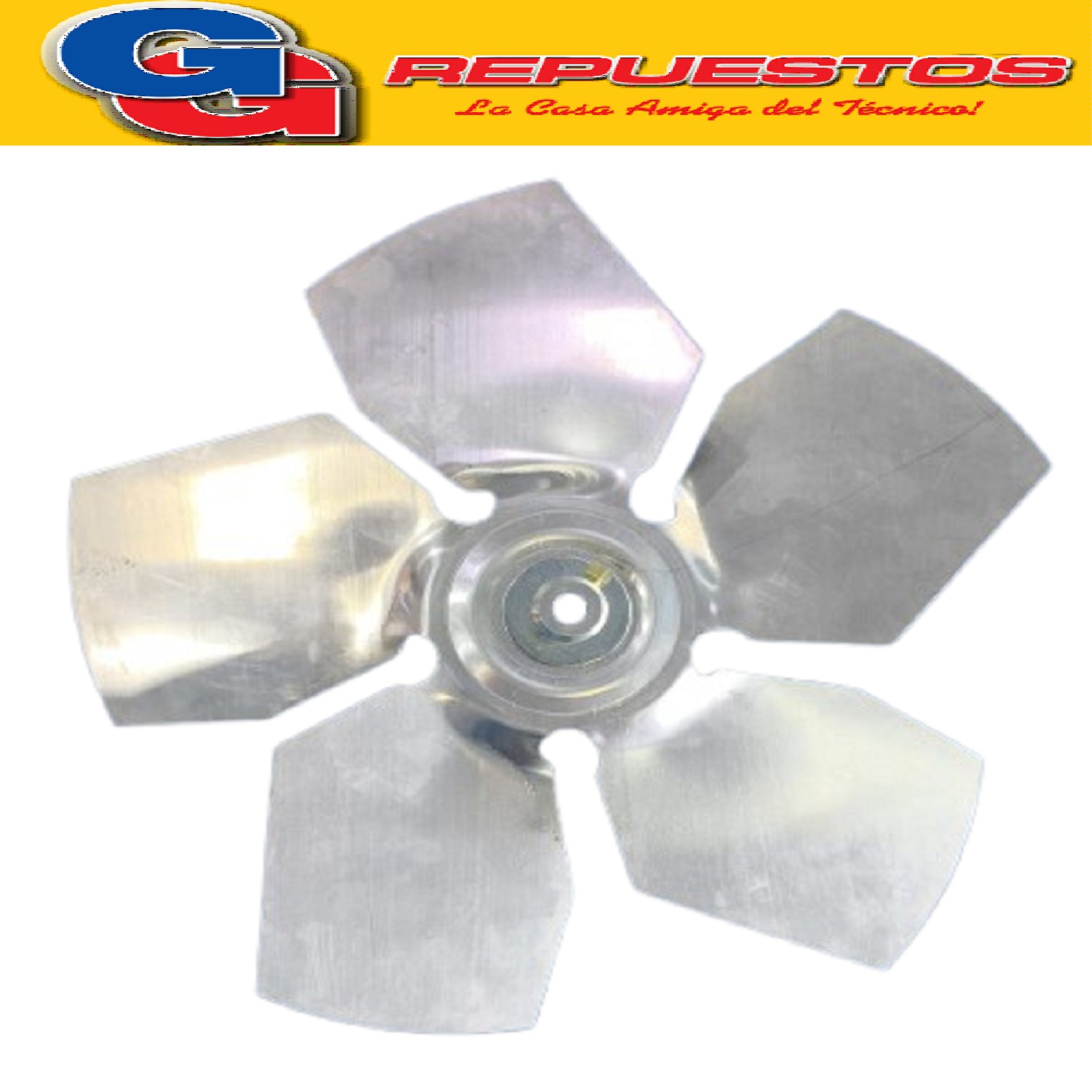 PALA DE ALUMINIO RO-FE PARA FORZADOR DE 30 cm CON PRICIONERO EJE 9.5 mm