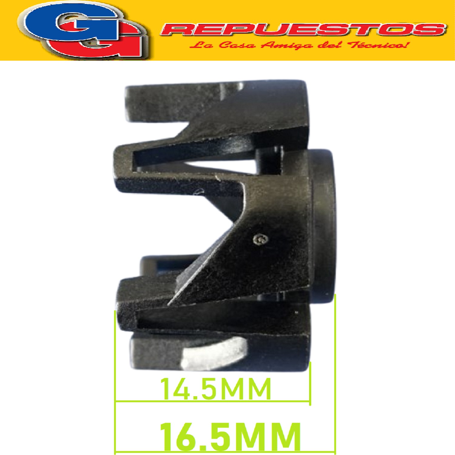 CARDAN  PARA LICUADORA ACOPLE PHILIPS CUCINA A CUCHILLA   CO NFORT DI  AMETRO EXTERIOR 27mm ALTO 16.5mm  DIAMETRO INTERNO 19 mm , DIAMETRO DEL CALCE DE LA TUERCA 14 MM Y ALTURA DEL CALCE DE LA TUERCA 2 mm COMPATIBLE CON ATMA LP8425E ALGUNA MONDIAL