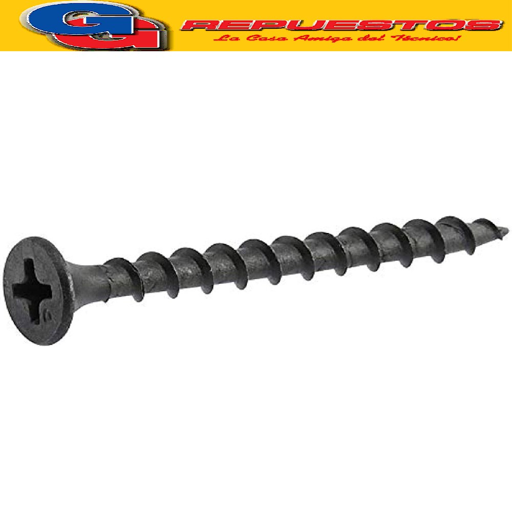 TORNILLO AUTOPERFORANTE PARA MADERA 6X1 5/8 PARA TACO FISHER DEL 6