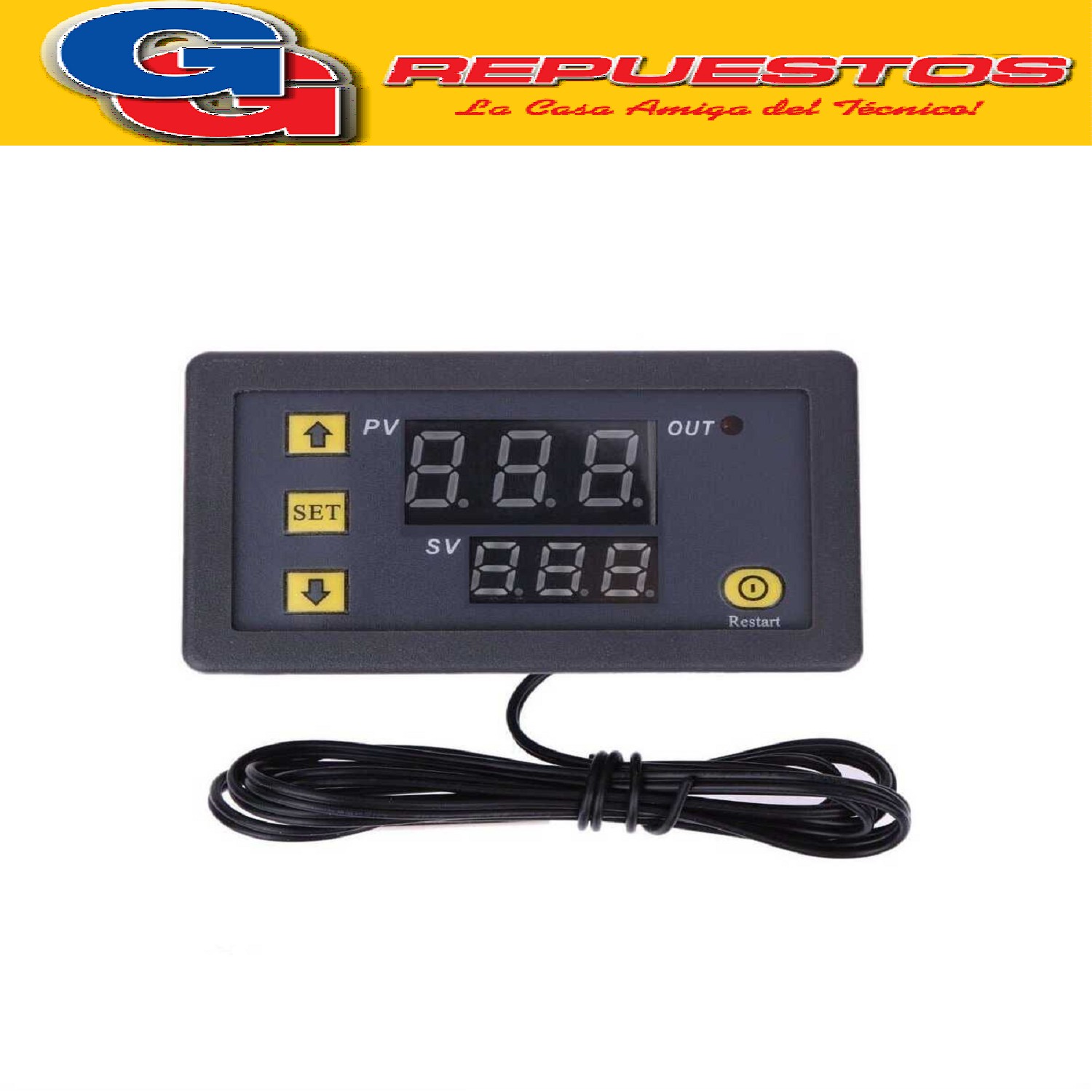 W3230 AC110-220V CONTROLADOR TEMPERATURA DIGITAL POR MICROOR DENADOR RELE 10A/220V 20A/12V RANGO DE TEMPERADURA -50 A 120°C PRECISION ± 1°C