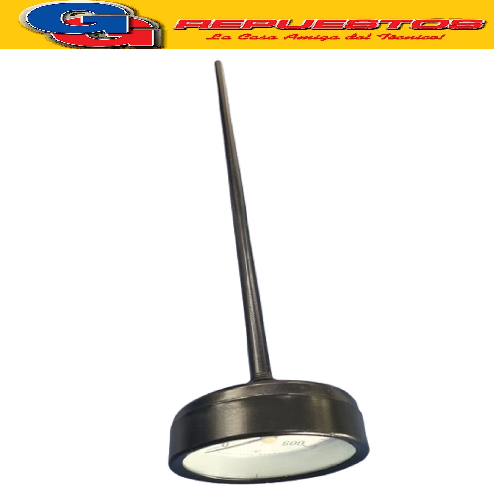 TERMOMETRO PARA HORNO PANADERO 0° A 600° DIAMETRO 10CM  CAINA 52 CM CAÑO DE 1/2 TUERCA DE 3/4