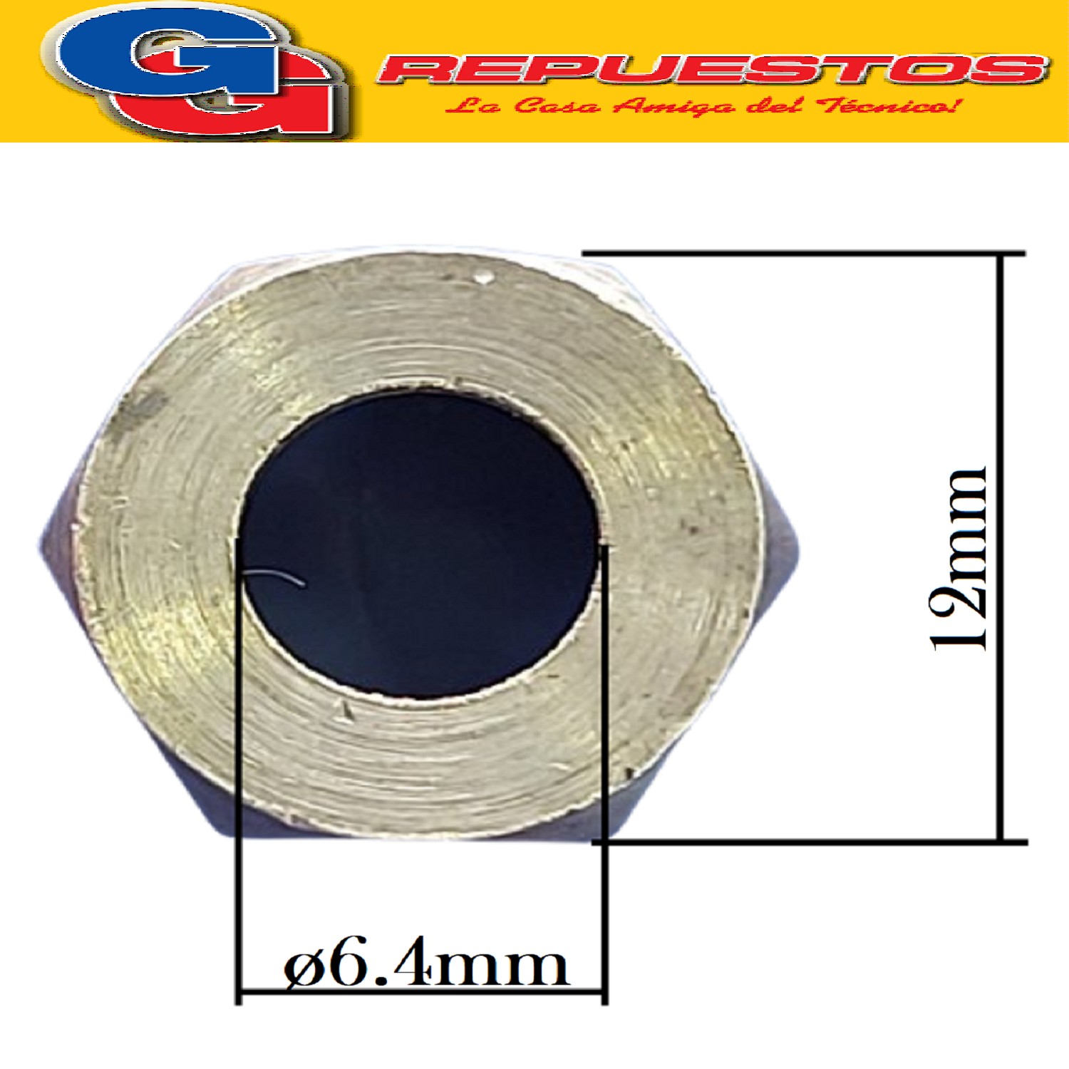 TUERCAS CONEXION 1/8 HEMBRA AGUJERO GRANDE, COMPATIBLE  CON  INYECTOR ORBIS GALA ANTIGUO:8158