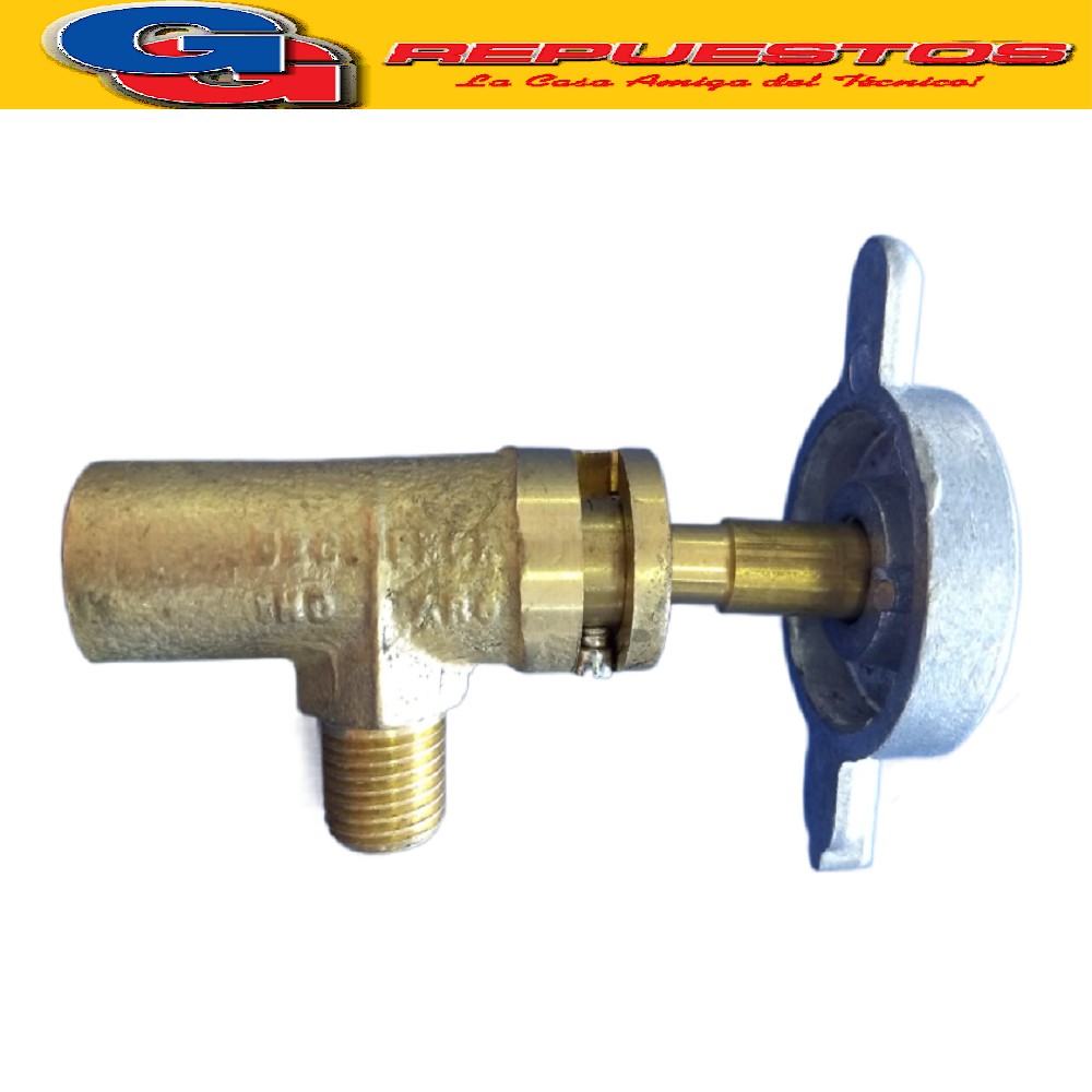 ROBINETE INDUSTRIAL VASTAGO MEDIA CAÑA 1/4 1/4 PARA PICO