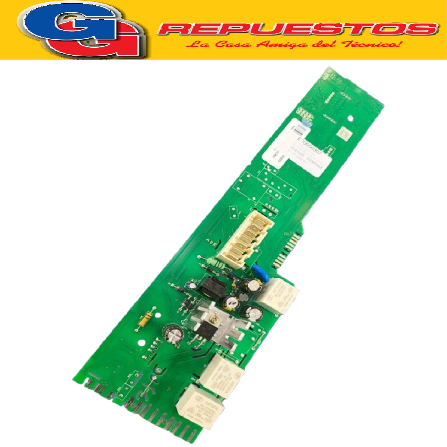 PLAQUETA UNIPLACA PARA LAVARROPAS LONGVIE SIN DISPLAY L16508 (ORIGINAL) R41045675 (LONGVIE) PLAQUETA 3R CON SOFT + EEPROM L16508
41045052 (CANDY GIAS) E41045804 EEPROM FILE/ Discontinuada
41045053 (CANDY GIAS) Tarjeta Electronica NFC 41043366 (CANDY GIAS)