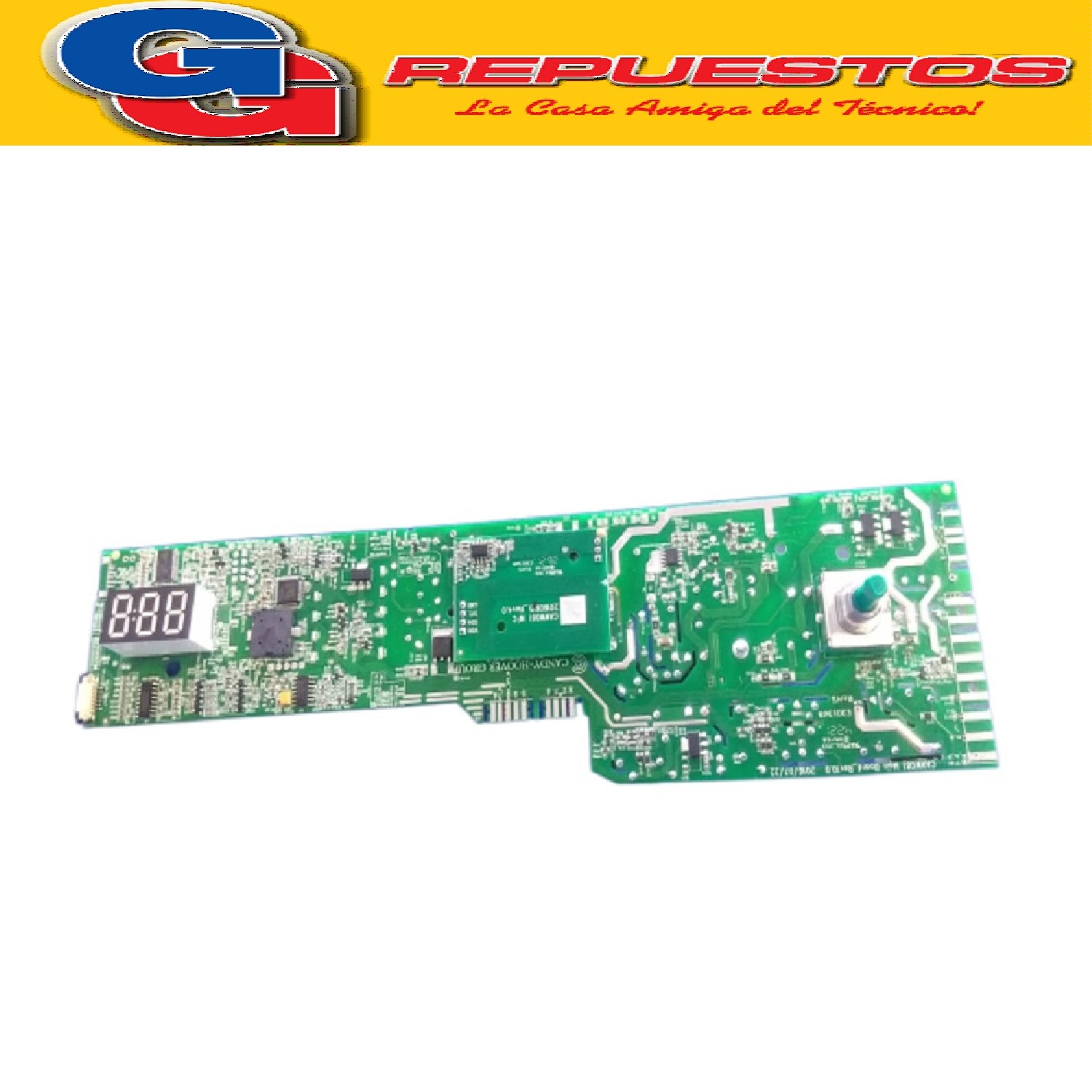 PLAQUETA UNIPLACA LAVARROPAS CON DISPLAY PARA LONGVIE L18012 (ORIGINAL)Codigo de origen: R41045688 (LONGVIE) PLACA 3R+Eeprom18012  (E41052136) Produttore: CANDY HOOVER GROUP CANW206 Rev1.0 (CANW081) P/N: 43014897 E43021206 EIUF01_01DA.hex EIWTTER14-007A-B-A-AL (43021573) E41045808