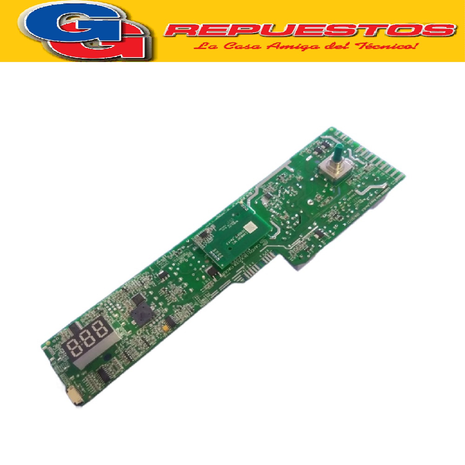 PLAQUETA UNIPLACA LAVARROPAS CON DISPLAY PARA LONGVIE L18012 (ORIGINAL)Codigo de origen: R41045688 (LONGVIE) PLACA 3R+Eeprom18012  (E41052136) Produttore: CANDY HOOVER GROUP CANW206 Rev1.0 (CANW081) P/N: 43014897 E43021206 EIUF01_01DA.hex EIWTTER14-007A-B-A-AL (43021573) E41045808