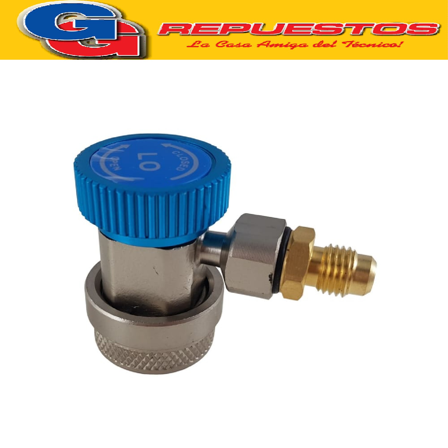 ACOPLE RAPIDO AZUL (BAJA) PARA MANIIFOLD CARGA DE GAS AUTOMO TOR 400QC17L