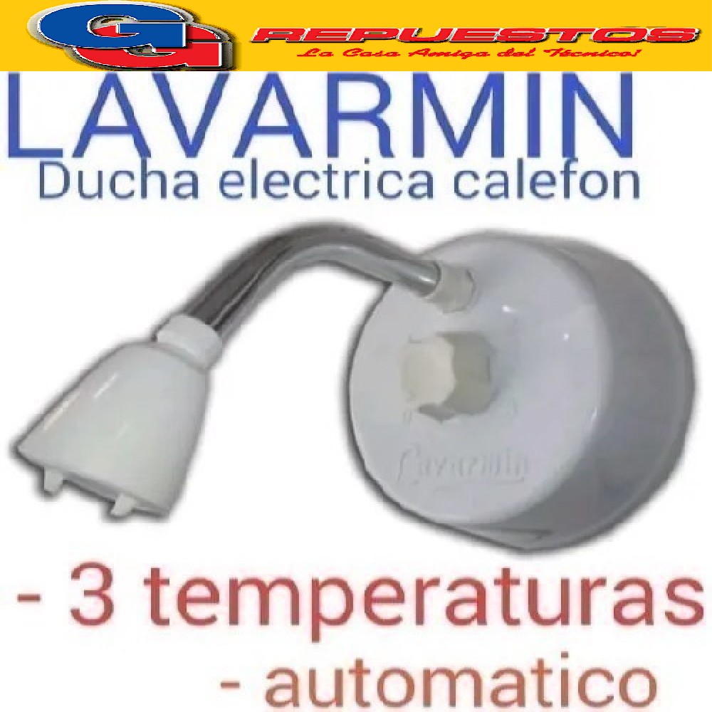 CALEFON ELECTRICO 3 TEMPERATURAS-LAVARMIN 1º TEMPERATURA 10A -2200W 2º TEMPERATURA 20º 4400W  3º TEMPERATURA 30A-6600 W- POR SU CONSUMO DEBE LLEVAR UNA LINEA INDEPENDIENTE BIPOLAR DE 4 mm DESDE EL TABLERO GENERAL CON TERMICA DE 2X32 A Y DISYUNTOR 2X40A - SE DEBE CONECTAR POR SEGURIDAD CON DESCARGA A TIERRA- IMPORTANTE.- EN EL PRIMER USO COMO CUANDO SE QUEDAN SIN AGUA SE DEBE DEJAR PASAR EL AGUA PARA LLENARLO ANTES DE PRENDERLO PARA QUE NO SE QUEMEN LA RESISTENCIA