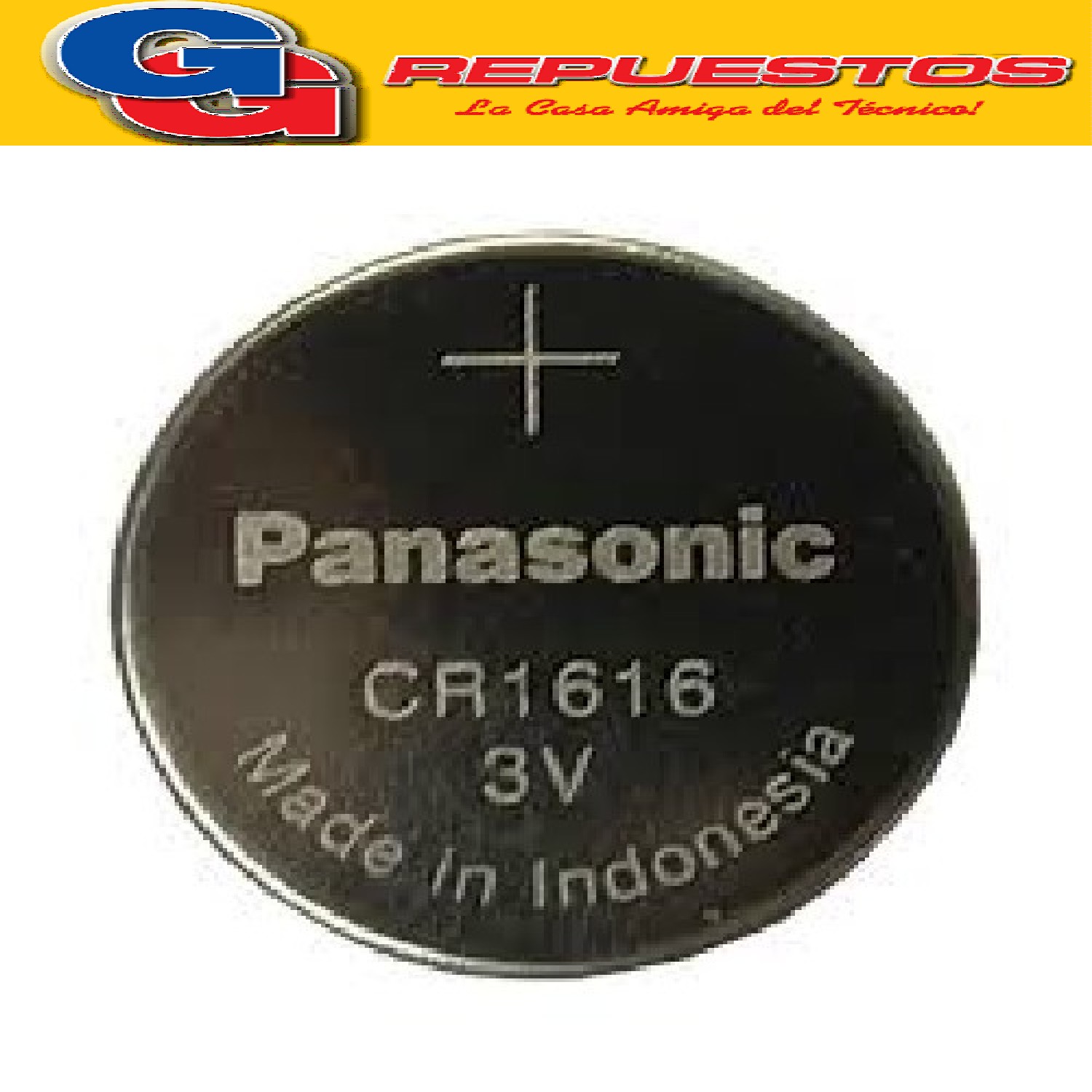 PILA CR-1616 LITIO BOTÓN 3V (PRECIO X UNIDAD)