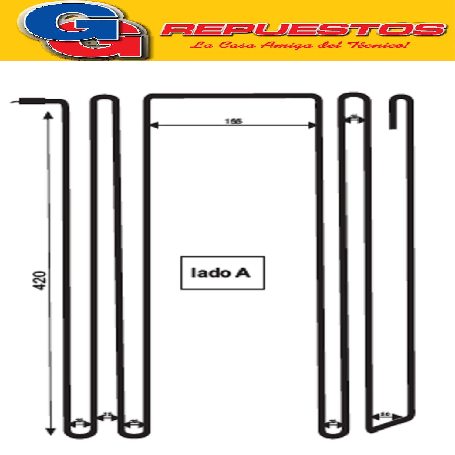 RESISTENCIA ALUMINIO HELADERA NO FROST WHITE WESTING W-328-  NF-P