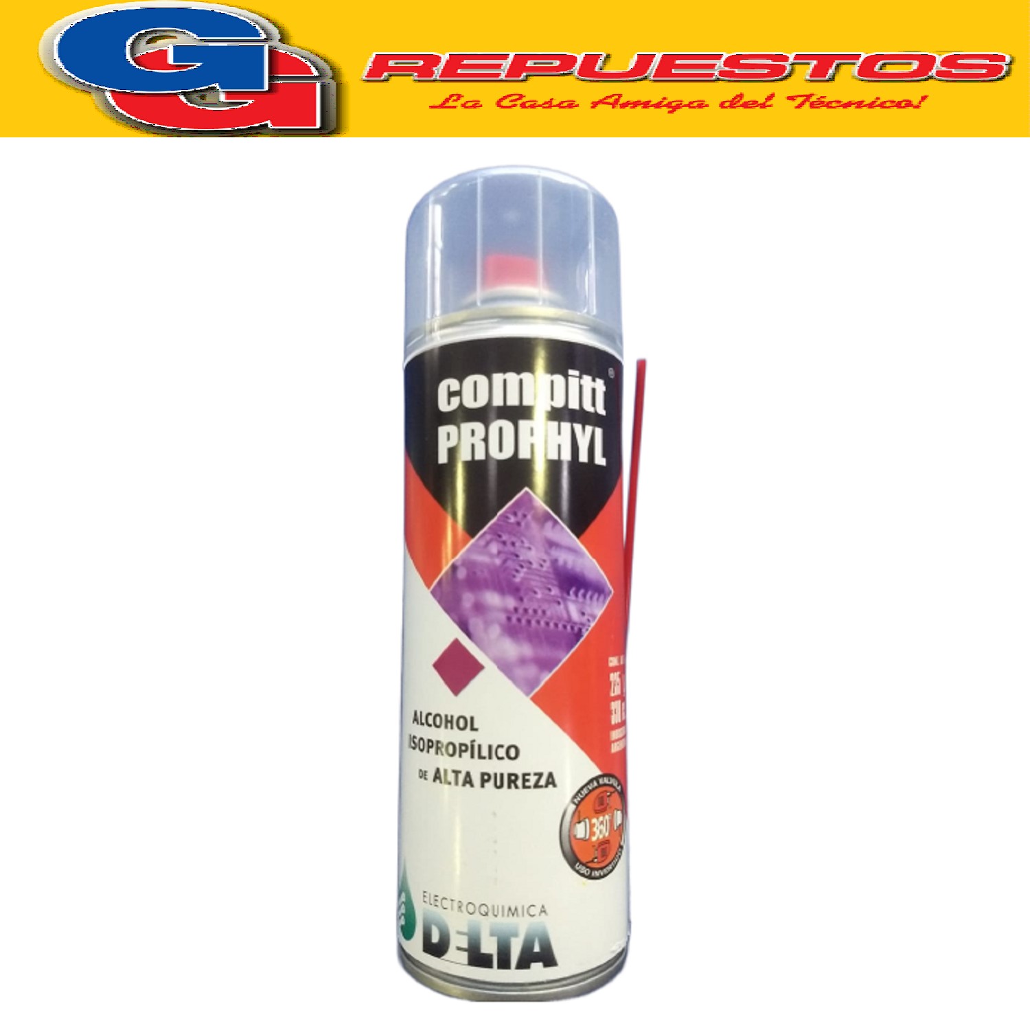 ALCOHOL ISOPROPILICO EN AEROSOL COMPITT PROPHYL 235GR
