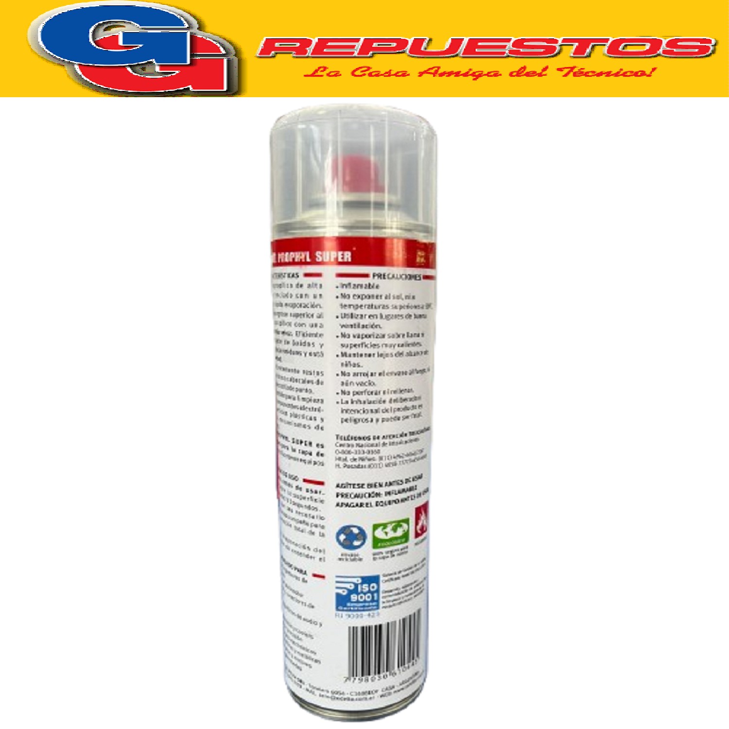 ALCOHOL ISOPROPILICO EN AEROSOL COMPITT PROPHYL SUPER 290GR