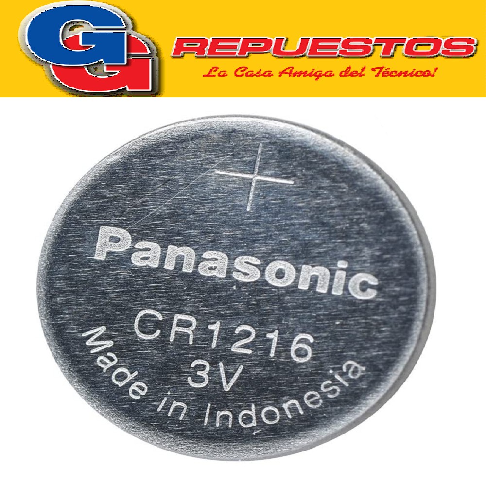 PILA PANASONIC CR-1216 LITIO BOTÓN EN BLISTER X5 (PRECIO X UNIDAD)