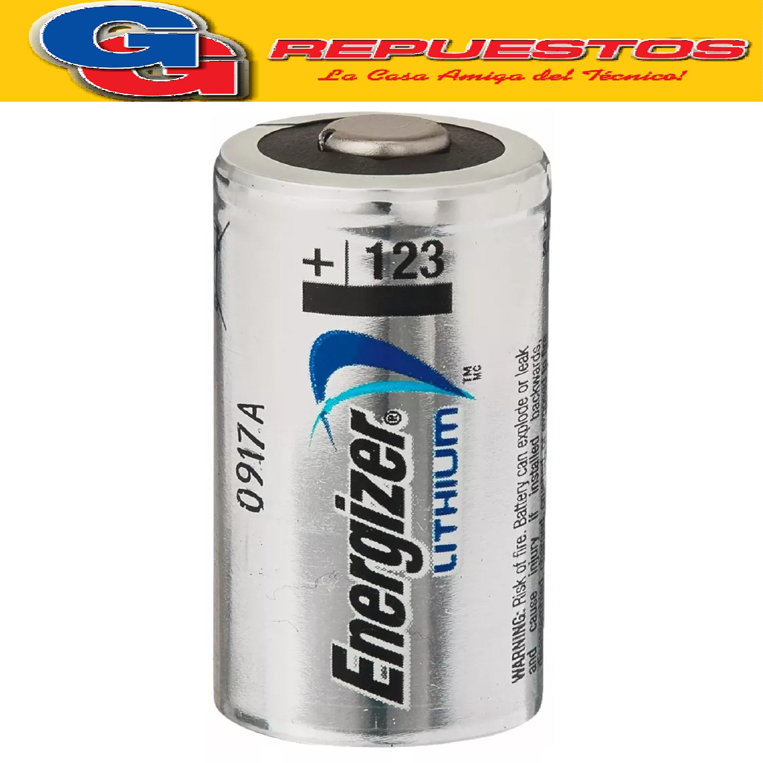 PILA CR123A 3V CR-123 LITHIUM EL123A CR17345 DL123A K123LA   3V LITIO