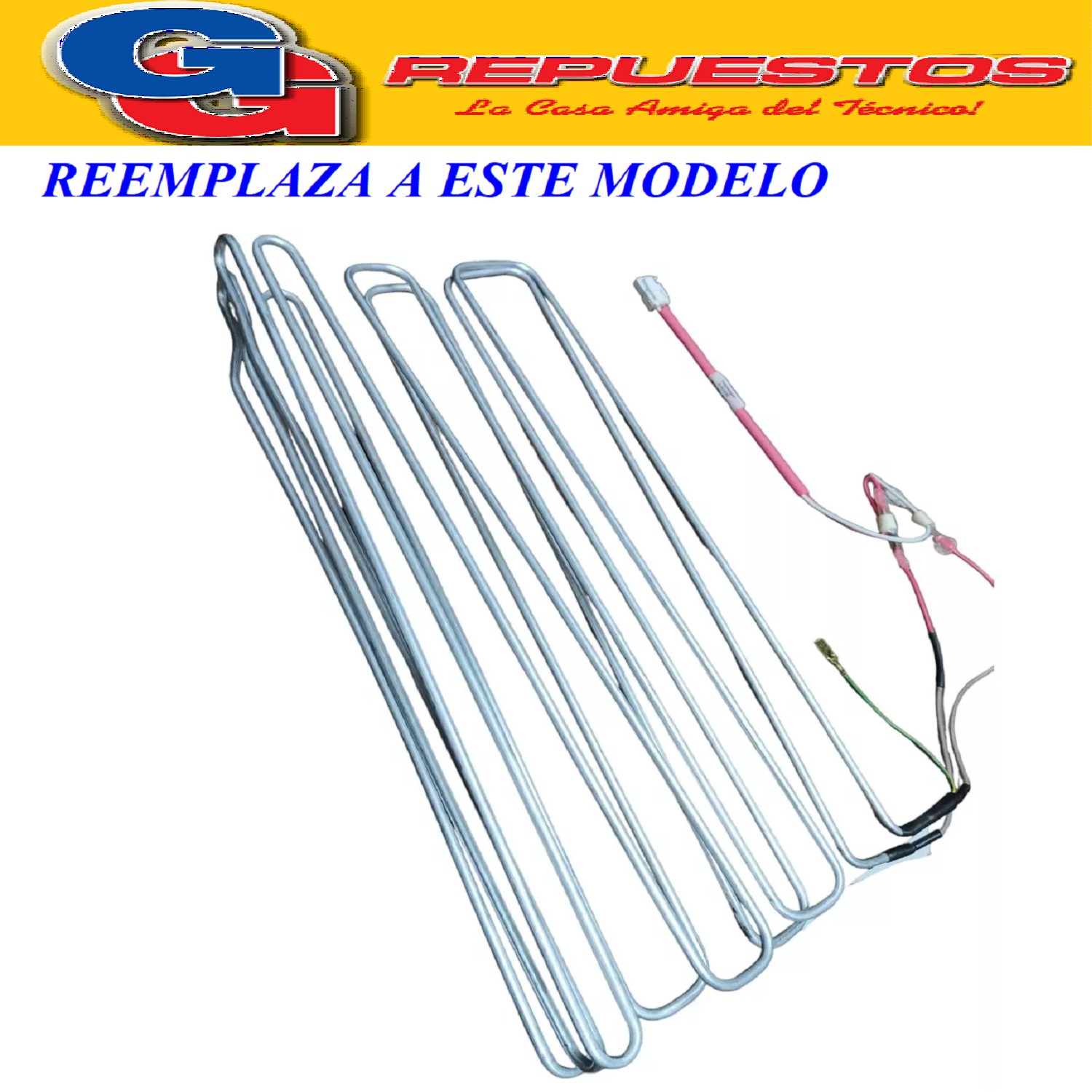RESISTENCIA ALUMINIO PARA HELADERA ELECTROLUX DF34A DF36A  E LECTROLUX DF36A DF37 DF38 DF40 DF42 NO FROST DF34A-
DF36A-DF36X-DFN39 NACIONAL 220V 190W A15648602 5210608 (ELECTROLUX) EVAPORADOR 220V CON RESISTENCIA DE DESHIELO (EX 70096208 )
DF35X - DF35A - DFX39 - DF36X - DF36A - DF34A - DFN39
Cod.Origen:
70096208 (ELECTROLUX) 64684710_Resistencia Evaporador Electrolux DF37-DF38A-DF38X-DF39A-DF40A Tension 220v