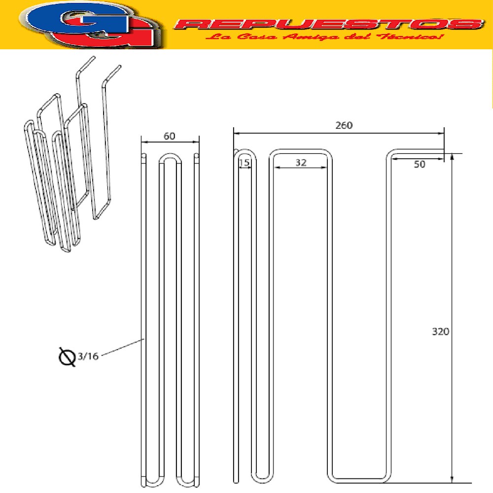 RESISTENCIA ALUMINIO PARA HELADERA ELECTROLUX DF34A DF36A  E LECTROLUX DF36A DF37 DF38 DF40 DF42 NO FROST DF34A-
DF36A-DF36X-DFN39 NACIONAL 220V 190W A15648602 5210608 (ELECTROLUX) EVAPORADOR 220V CON RESISTENCIA DE DESHIELO (EX 70096208 )
DF35X - DF35A - DFX39 - DF36X - DF36A - DF34A - DFN39
Cod.Origen:
70096208 (ELECTROLUX) 64684710_Resistencia Evaporador Electrolux DF37-DF38A-DF38X-DF39A-DF40A Tension 220v