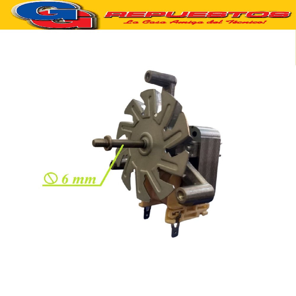 MOTOR SPIEDO HORNO ELECTRICO 220-2240V/AC 50/60Hz 19W MO-261 295 17471100000162 PARA HORNOS ELECTRICOS HOGAREÑOS , ES UN REPUESTO ORIGINAL, NO ESPECIFICA PARA CUANTOS KILOS ES PERO AL SER DE UN HORNO HOGAREÑO NO DEBE SOPORTOAR MAS DEL PESO DE UN POLLO