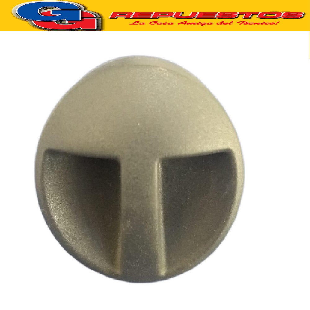 VOLANTE PERILLA CALEFON PARA UNIVERSAL TIRO  BALANCEADO GRIS EJE LARGO 36mm / DIAMETRO DEL EJE 8mm