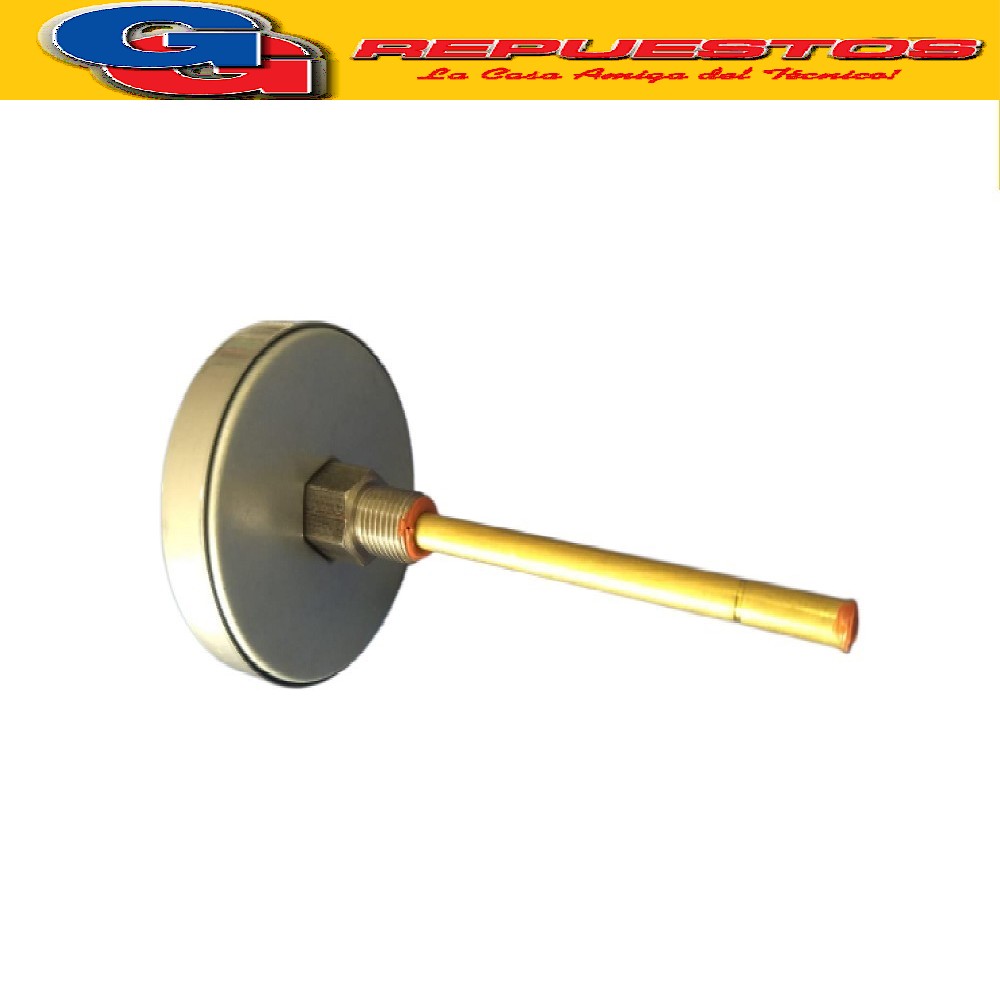 TERMOMETRO BIMETALICO PARA HORNO Ï DIAMETRO 6.5 CM. 0-340º R OSCA 1/4 VAINA 9CM