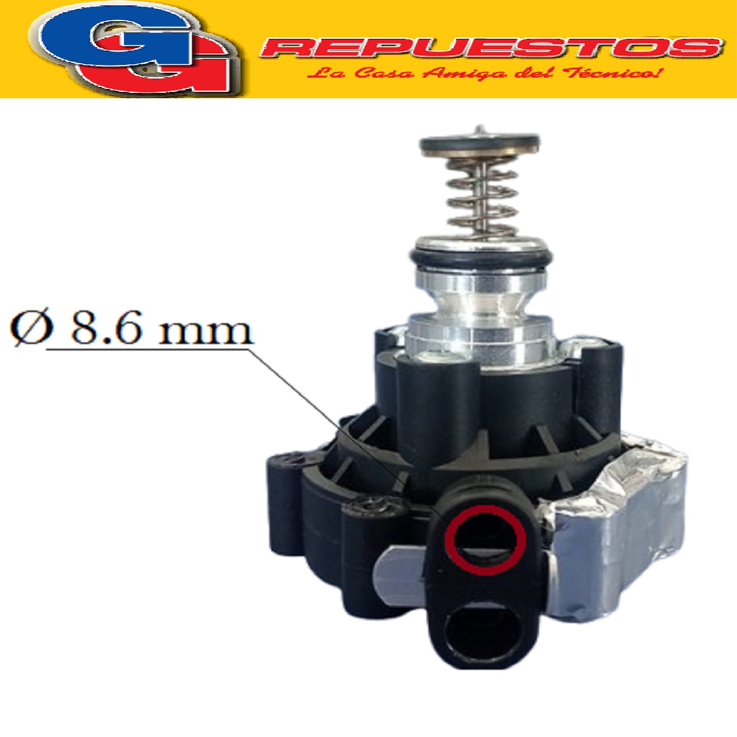 VALVULA DE SEGURIDAD PARA CALEFON COMPATIBLE CON REP/LONGVIE /AGUA PLASTICA AUTOMATICA LONGVIE CAMARA DE AGUA
