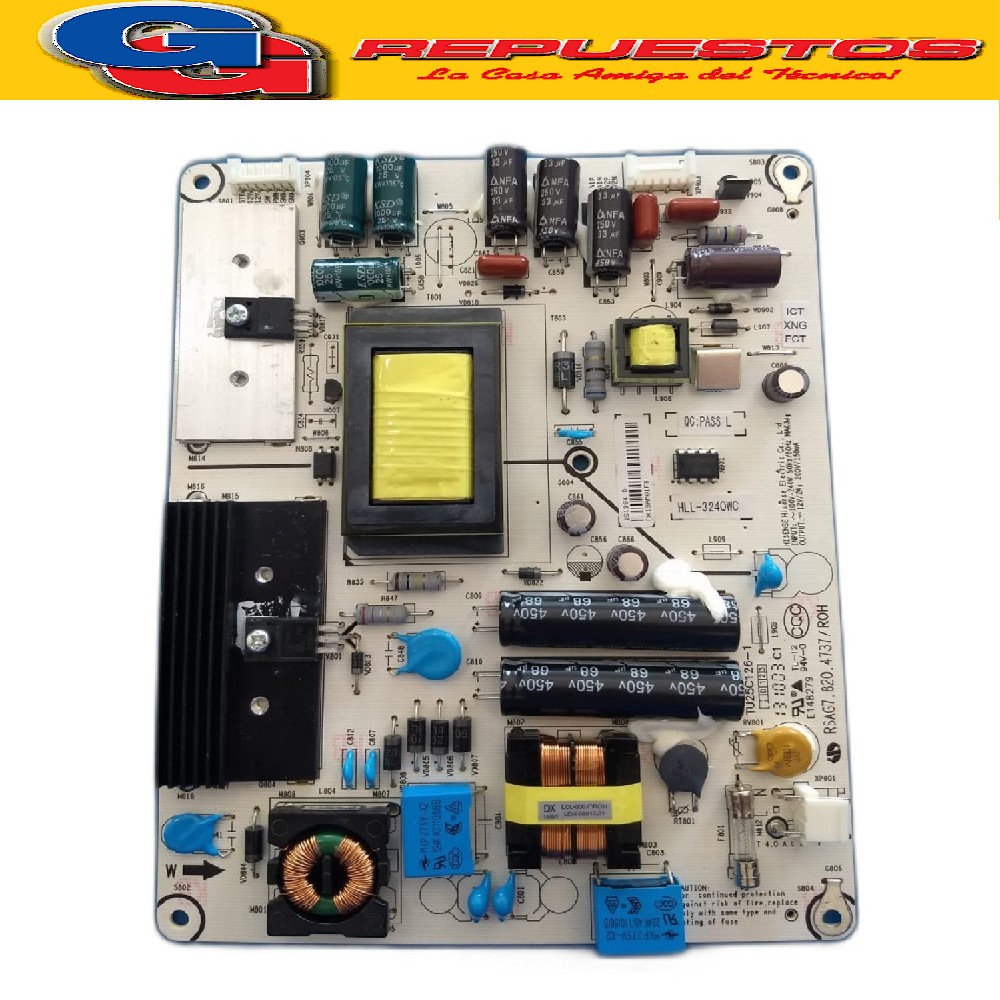 PLACA FUENTE LCD LED PARA BGH HISENSE 161364 4014D  dx13am01 fb RSA G7.820.4737 LED TV 40´´