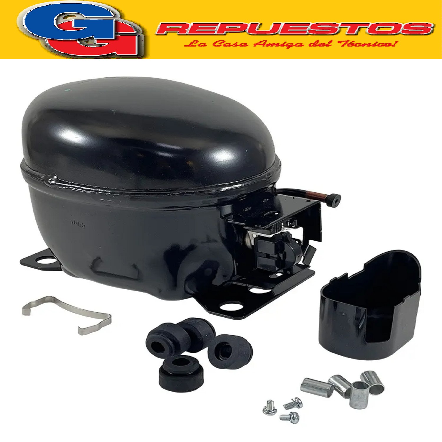 MOTOCOMPRESOR SIBERIA 1/4 HP R600A IC04180538W-BFF12AA HUAYI HUAYI 1/4HP R600A 1.25A 145W 50hz