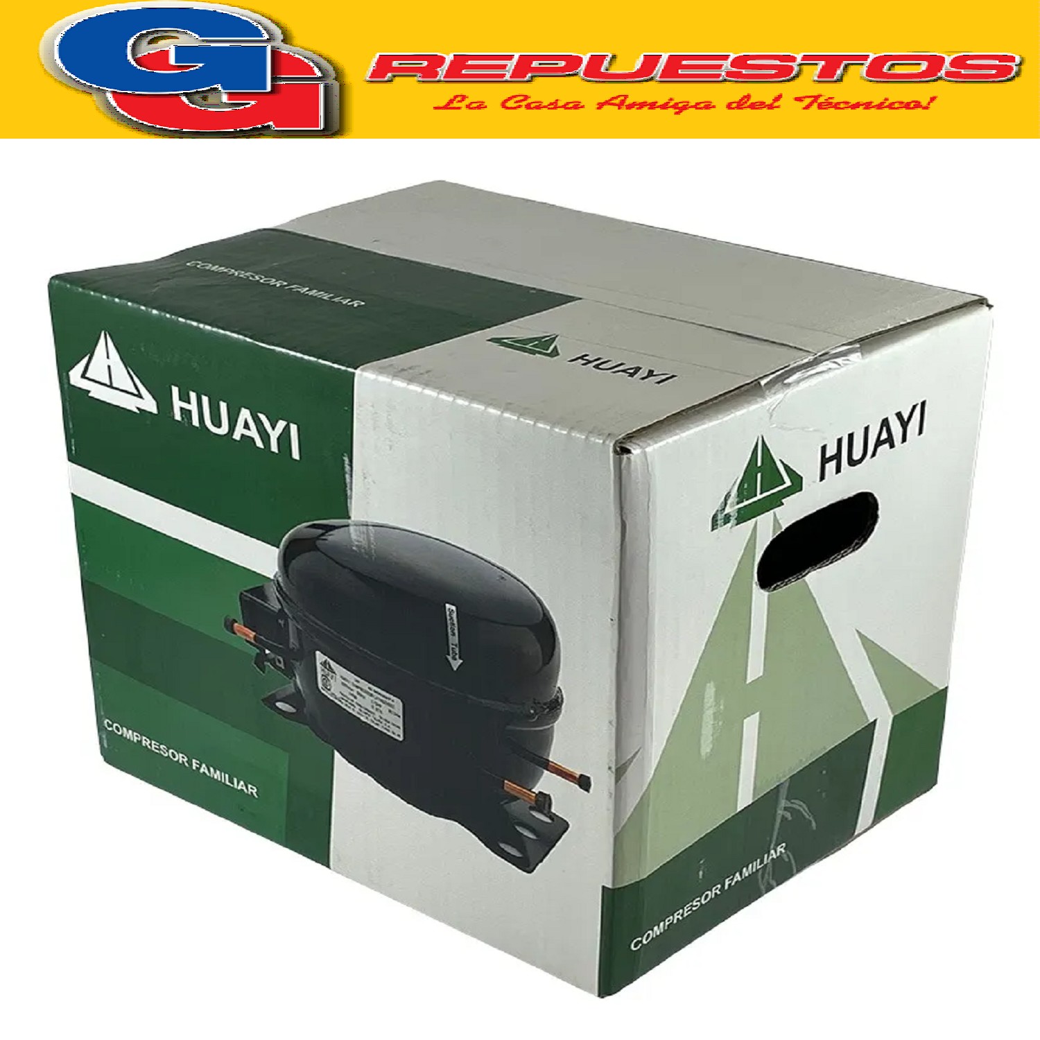 MOTOCOMPRESOR SIBERIA 1/4 HP R600A IC04180538W-BFF12AA HUAYI HUAYI 1/4HP R600A 1.25A 145W 50hz