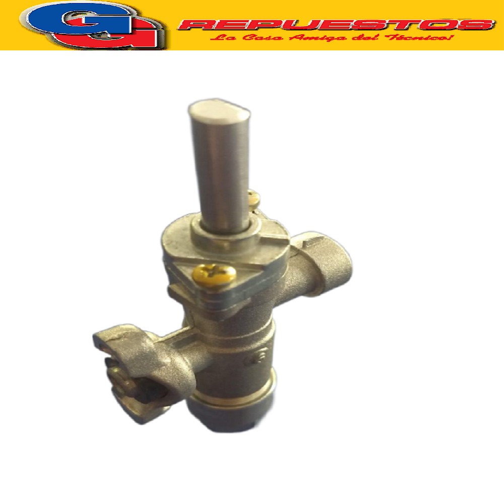 VALVULA ROBINETE DE SEGURIDAD PARA COCINA ESCORIAL / VALVULA CON BRIDA HORNALLA ESCORIAL GRANDE 0.65MM G-E LEGITIMA (P. AMARILLO)