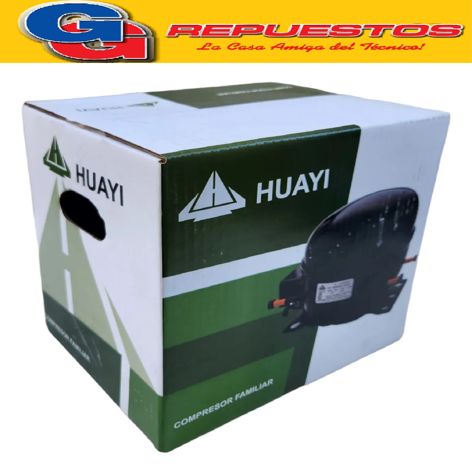 MOTOCOMPRESOR HUAYI 1/12 HP R134A DUAL R12 PARA DISPENSER Y  HELADERAS