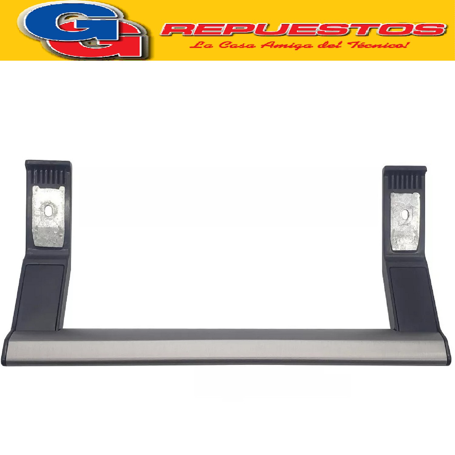 MANIJA INFERIOR GRIS DE FREEZER HELADERA PARA  SIAM  R2500 H S IFTS2 -HSIFC360XT-HSIFC320XT-HSICC370B-HSICT340X-HSIFT330X (MANIJA INFERIOR CHICA GRIS - NEGRA. Cod.Origen: PRF300253104 (ATMA-SIAM-PHILCO-MIDEA) MANIJA SIAM FREEZER R2500 GRIS HSI FTS2-HSI FC360XT-HSI FC320XT-HSI CC370B-HSI CT340X-HSI FT330X Distancia entre los tornillos aproximadamente 22cm
